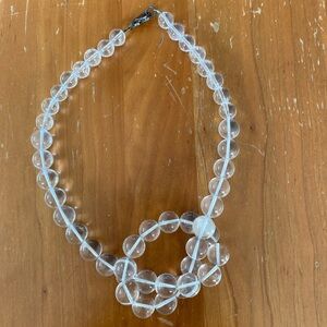 Clear Quartz Beaded Necklace